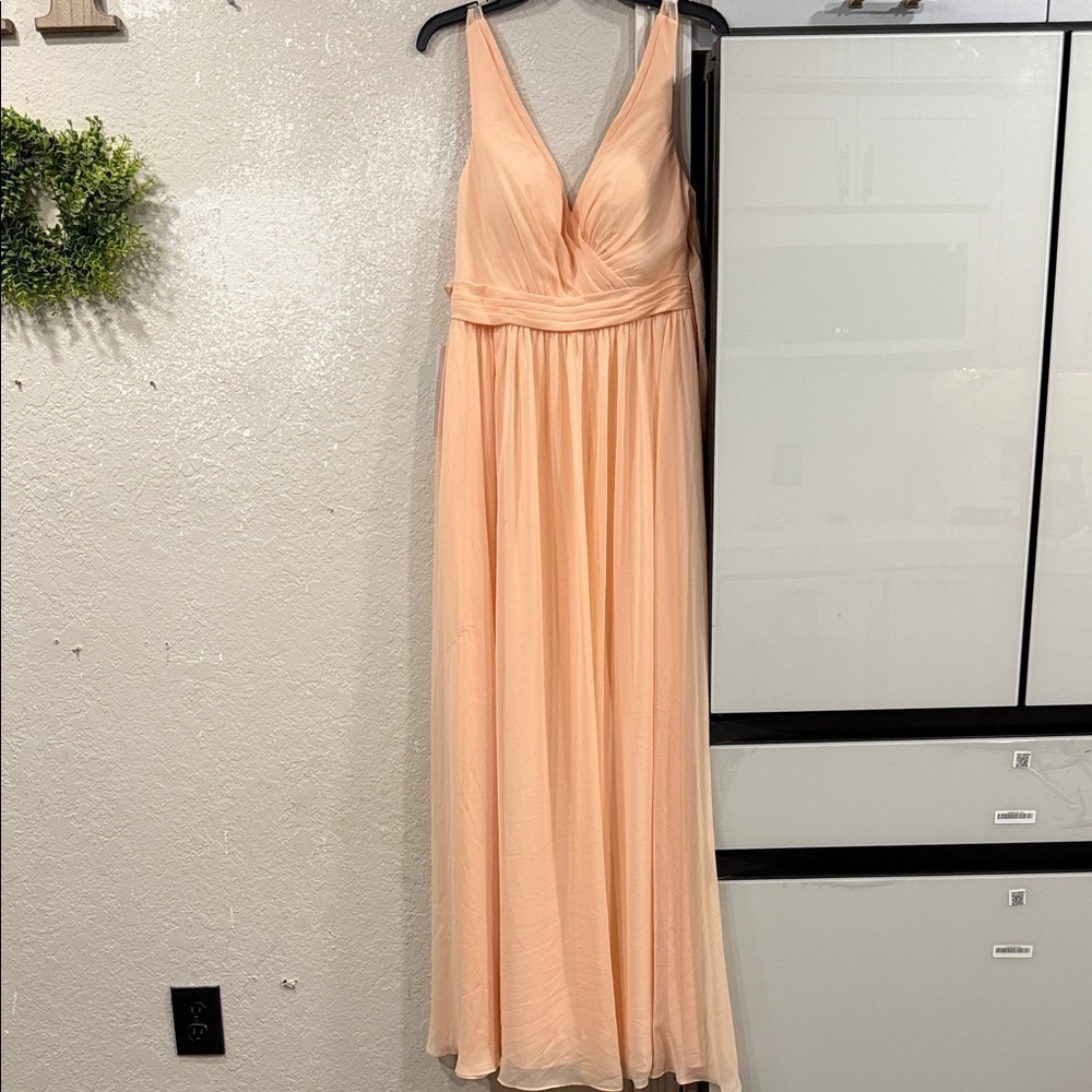 NWT azazie Elegant Peach Evening Gown size 10